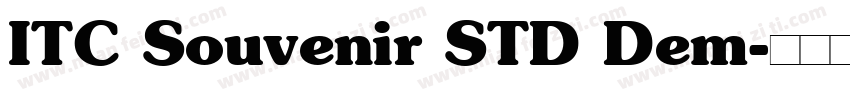 ITC Souvenir STD Dem字体转换